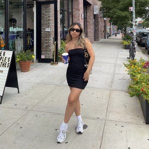 OSCAR MINI DRESS BLACK PRINCESS POLLY US 4